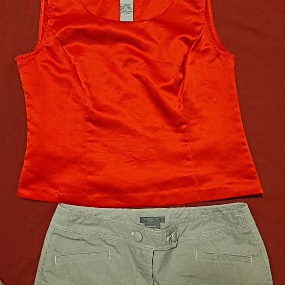 Sag Harbor Red Sleeveless Shirt size 10 with zipper on the side. - Picture 3 of 15